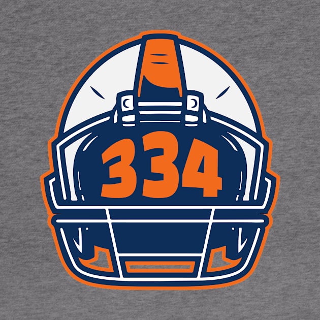 Retro Football Helmet 334 Area Code Auburn Alabama Football by SLAG_Creative